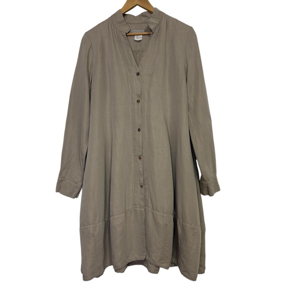 Sarah Pacini Dresses & Skirts - Sarah Pacini Long Sleeve Dress - Taupe
